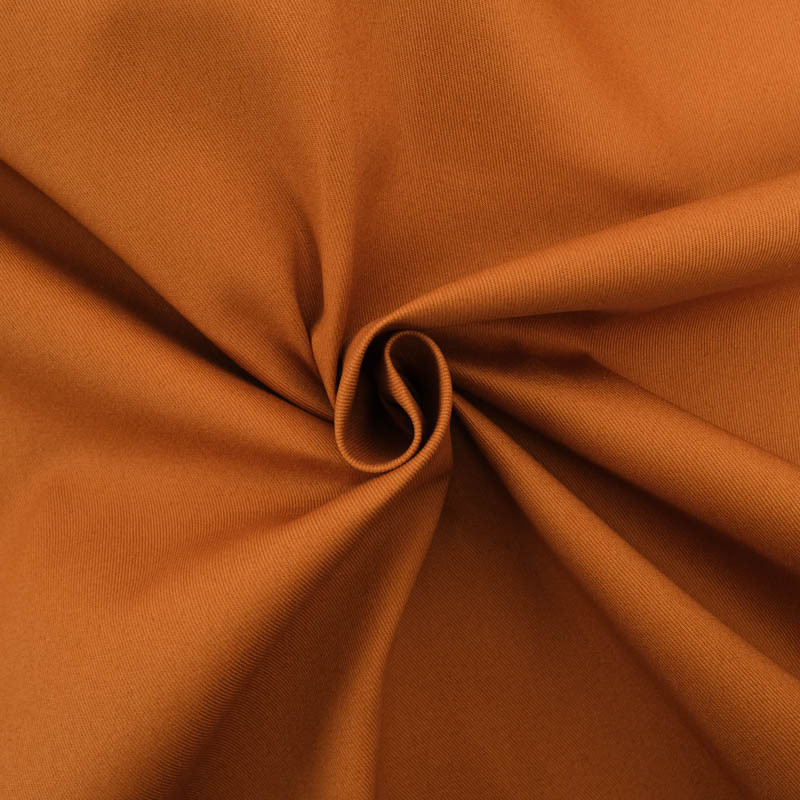 Tissu Sergé de Coton Uni Caramel